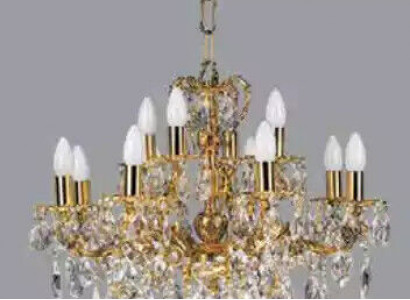 Luxury Ceiling Chandelier Crystal Gold Ceiling Lamp