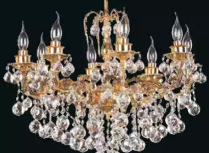 Luxury Lustrous Chandelier Ceiling Lamp Ceiling Chandelier Crystal Art Gold
