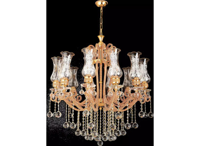 Luxury ceiling light chandelier crystal gold ceiling lamp