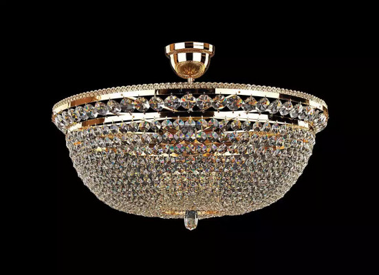 Round crystal light ceiling lamp luxury chandelier ceiling light gold chandelier
