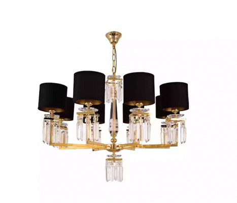 Chandelier Ceiling Light Gold Ceiling Lamp Crystal Black