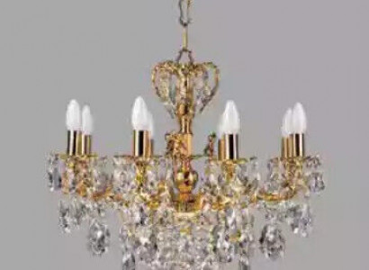 Chandelier Ceiling Lamp Ceiling Light Gold Luxury Art Crystal