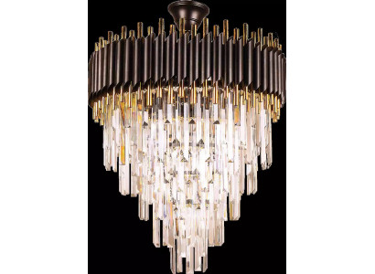 Luxury Chandelier Ceiling Light Gold Ceiling Lamp Crystal Round