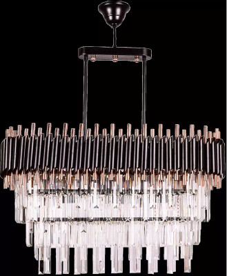 Chandelier Ceiling Light Luxury Gray Ceiling Lamp Crystal Chandelier