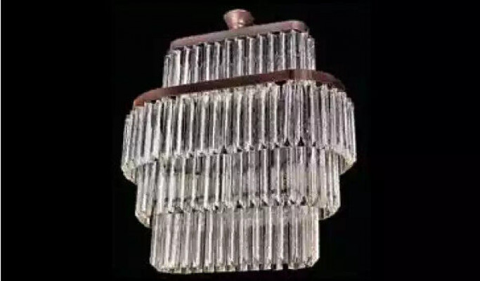 Chandelier living room ceiling luxury design crystal new gray modern