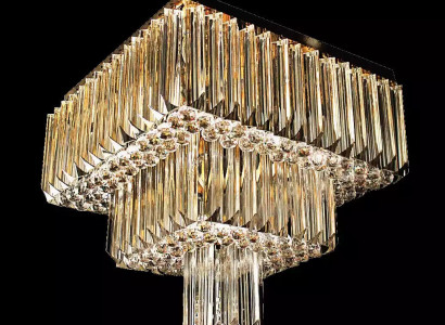 Chandelier Modern Ceiling Light Designer New Gold Luxury Living Room