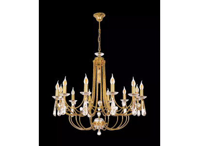 Luxury Crystal Chandelier Ceiling Lamp Gold Art