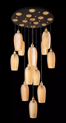 Chandelier Luxury Ceiling Lamp Modern Gold Glass