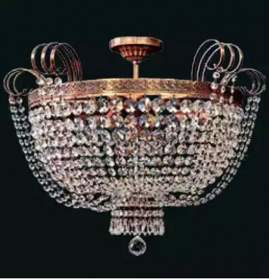 Luxury Ceiling Chandelier Lustre Chandelier Ceiling Lamp Gold Crystal Round Lamp