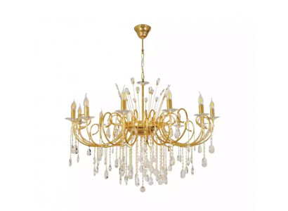Chandelier Light Lamp Living Room Gold Glass Luxury Ceiling Light Lamps