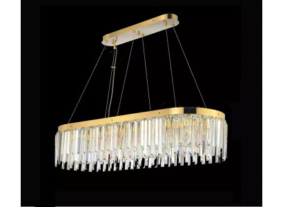 Chandelier Crystal Luxury Gold Pendant Hanging Lamp Light Living Room
