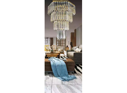 Chandelier Style Modern Ceiling Light Design Luxury New Gold