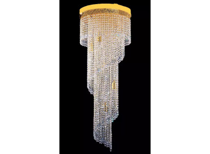 Chandelier Ceiling Light Luxury Gold Ceiling Lamp Crystal Style