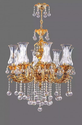 Luster Luxury Ceiling Light Gold Chandelier Ceiling Lamp Crystal Art