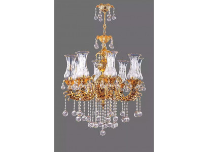 Luster Luxury Ceiling Light Gold Chandelier Ceiling Lamp Crystal Art