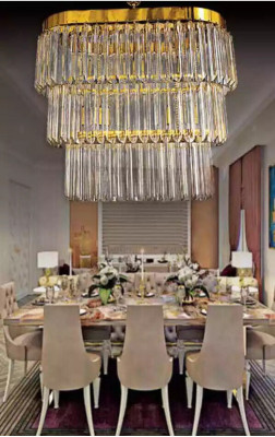 Chandelier Brass Ceiling Lights Living Room Design Luxury Modern