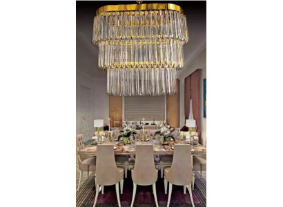 Chandelier Brass Ceiling Lights Living Room Design Luxury Modern