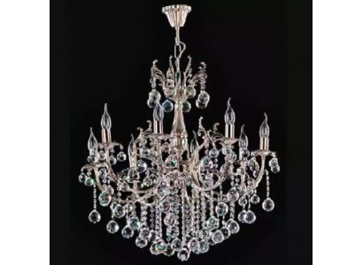 Ceiling chandelier luxury silver chandelier ceiling light crystal lamp.