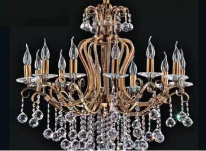 Luxury ceiling chandelier crystal gold ceiling lamp 88x100