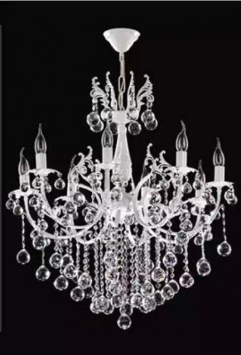 Luxury Ceiling Chandelier White Chandelier Ceiling Lamp Crystal Lamp