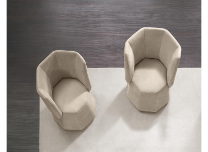 Design armchair luxury single-seater modern reclining textile 1 seat furniture single-seater Prianera.