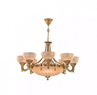 Chandelier Ceiling Lamp Ceiling Fixture Lamp Chandelier Glass Gold Beige