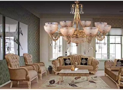Chandelier Luxury Ceiling Lamp Luster Ceiling Light Glass Gold