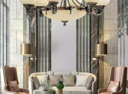 Chandelier ceiling light large ceiling lamp beige glass lamp