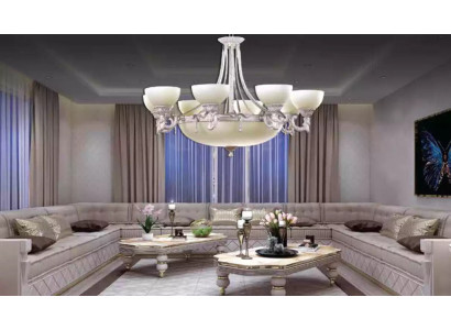 Lamps Ceiling Light Chandelier White Ceiling Lamp Glass Modern