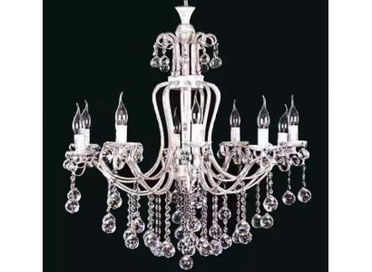 Luxury ceiling chandelier crystal lamp silver