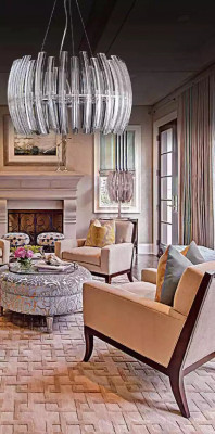 Chandelier pendant light living room shiny crystal new luxury