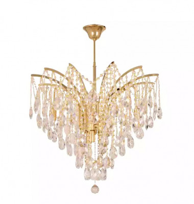 Chic crystal chandelier for exclusive interior design lighting