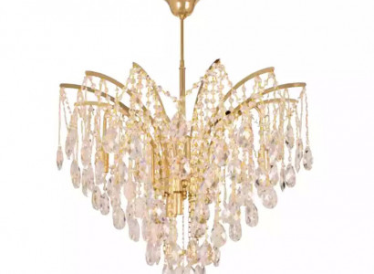 Chic crystal chandelier for exclusive interior design lighting