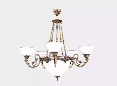Ceiling lamp chandelier chandelier lamp chandelier glass art white
