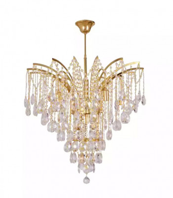 Exclusive crystal chandelier for a stylish living room ambiance