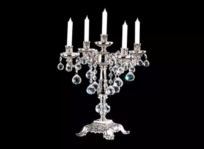 Candlestick Candle Holder Candelabra Candle Holder Elegant Silver Art