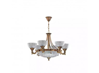 Ceiling lamp chandelier ceiling light lamp chandelier glass gray gold