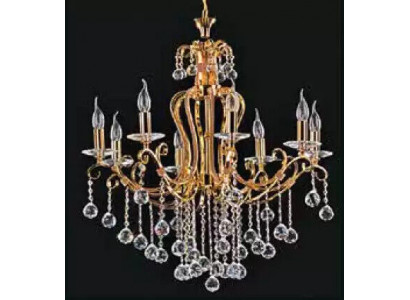 Luxury ceiling chandelier crystal lamp gold