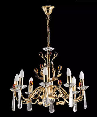 Noble golden chandelier pendants modern ceiling lamp