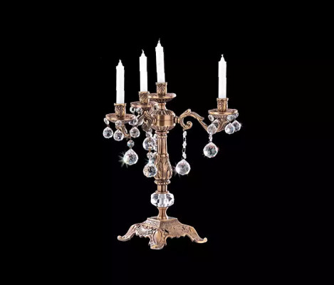 Classic candle holder golden candelabra