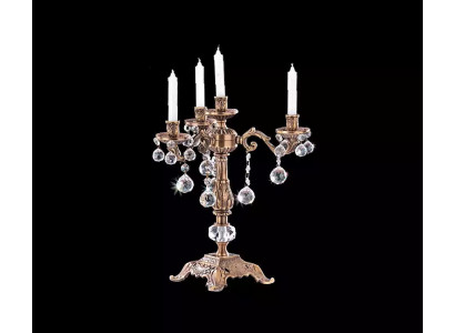 Classic candle holder golden candelabra