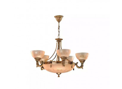 Chandelier Ceiling Lamp Crystal Ceiling Light Lamp Glass Gold Beige