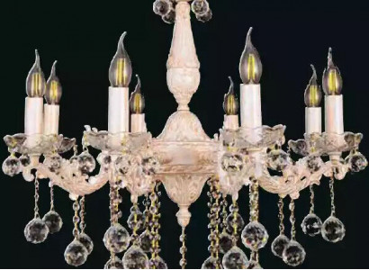 Chandelier Ceiling Light Beige Ceiling Lamp Crystal Lamp