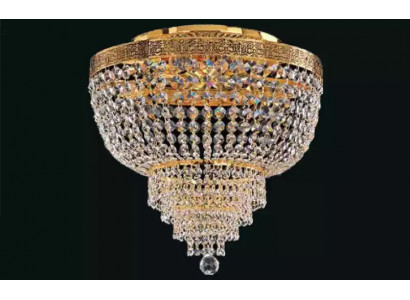 Chandelier Ceiling Light Luxury Gold Ceiling Lamp Crystal Style