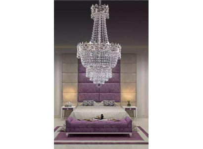 Chandelier Ceiling Light Silver Ceiling Lamp Crystal Pendant Light