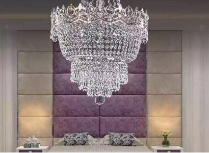 Chandelier Ceiling Light Silver Ceiling Lamp Crystal Pendant Light