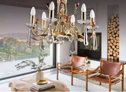 Modern crystal chandelier ceiling lamp hanging crystal lamp