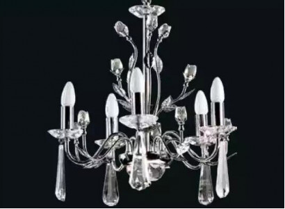 Sibler Crystal Ceiling Light Illuminated Crown Shape Decorative Ceiling Lamp