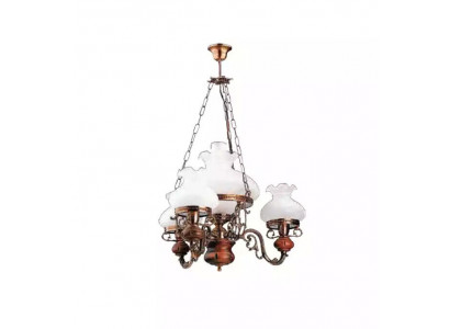 Ceiling chandelier luster chandelier ceiling lamp glass brown baroque