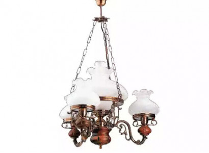 Ceiling chandelier luster chandelier ceiling lamp glass brown baroque